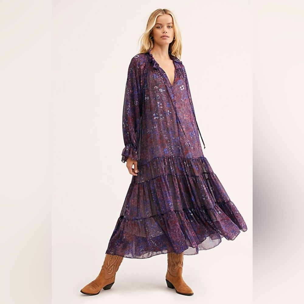 Feeling Groovy Free People maxi dress